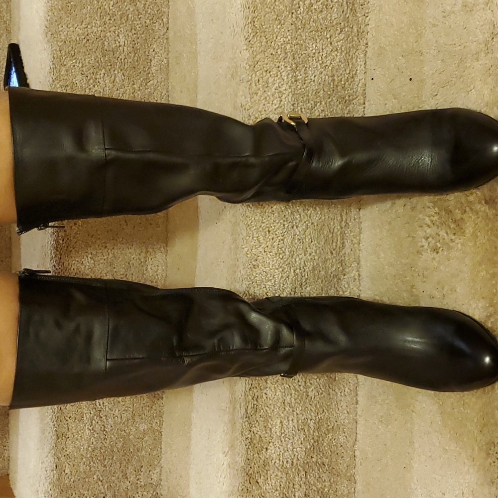 Women's Tall Leather Upper Boots